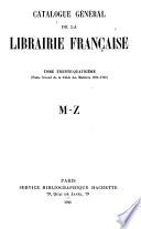 Catalogue général de la librairie française: 1922-1925. Tables des matières