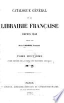 Catalogue général de la librairie française
