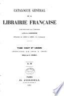 Catalogue général de la librairie française