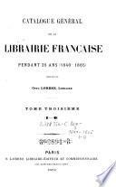 Catalogue général de la librairie française