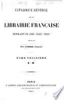 Catalogue général de la librairie française