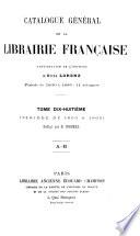 Catalogue général de la librairie française