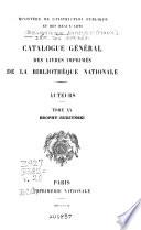 Catalogue général des livres imprimés: auteurs - collectivités-auteurs - anonymes, 1960-1964