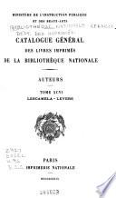 Catalogue général des livres imprimés: auteurs - collectivités-auteurs - anonymes, 1960-1964
