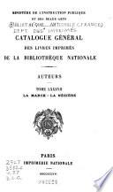 Catalogue général des livres imprimés: auteurs - collectivités-auteurs - anonymes, 1960-1964