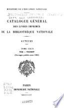 Catalogue général des livres imprimés: auteurs - collectivités-auteurs - anonymes, 1960-1964