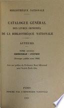 Catalogue général des livres imprimés: auteurs - collectivités-auteurs - anonymes, 1960-1964