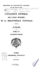 Catalogue général des livres imprimés: auteurs - collectivités-auteurs - anonymes, 1960-1964