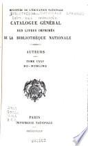 Catalogue général des livres imprimés: auteurs - collectivités-auteurs - anonymes, 1960-1964