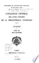 Catalogue général des livres imprimés: auteurs - collectivités-auteurs - anonymes, 1960-1964