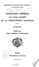 Catalogue général des livres imprimés: auteurs - collectivités-auteurs - anonymes, 1960-1964