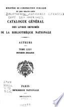 Catalogue général des livres imprimés: auteurs - collectivités-auteurs - anonymes, 1960-1964
