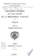 Catalogue général des livres imprimés: auteurs - collectivités-auteurs - anonymes, 1960-1964