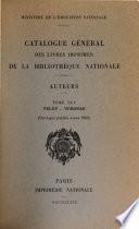 Catalogue général des livres imprimés: auteurs - collectivités-auteurs - anonymes, 1960-1964
