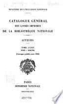 Catalogue général des livres imprimés: auteurs - collectivités-auteurs - anonymes, 1960-1964