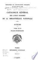 Catalogue général des livres imprimés: auteurs - collectivités-auteurs - anonymes, 1960-1964