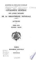 Catalogue général des livres imprimés: auteurs - collectivités-auteurs - anonymes, 1960-1964