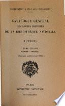Catalogue général des livres imprimés: auteurs - collectivités-auteurs - anonymes, 1960-1964