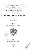 Catalogue général des livres imprimés: auteurs - collectivités-auteurs - anonymes, 1960-1964