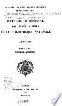 Catalogue général des livres imprimés: auteurs - collectivités-auteurs - anonymes, 1960-1964