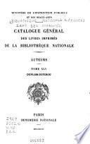 Catalogue général des livres imprimés: auteurs - collectivités-auteurs - anonymes, 1960-1964