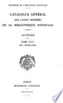 Catalogue général des livres imprimés de la Bibliothèque nationale
