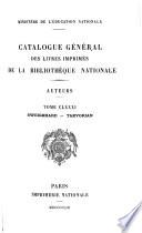 Catalogue général des livres imprimés de la Bibliothèque nationale