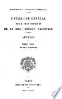 Catalogue général des livres imprimés de la Bibliothèque nationale