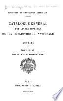 Catalogue général des livres imprimés de la Bibliothèque nationale