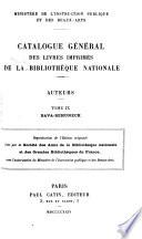 Catalogue général des livres imprimés de la Bibliothèque nationale