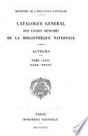 Catalogue général des livres imprimés de la Bibliothèque nationale