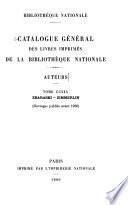 Catalogue général des livres imprimés de la Bibliothèque nationale