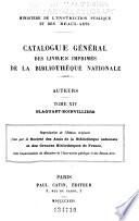 Catalogue général des livres imprimés de la Bibliothèque nationale