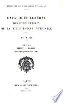 Catalogue général des livres imprimés de la Bibliothèque nationale