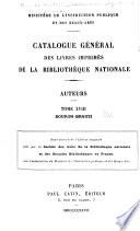 Catalogue général des livres imprimés de la Bibliothèque nationale