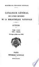 Catalogue général des livres imprimés de la Bibliothèque nationale