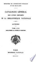 Catalogue général des livres imprimés de la Bibliothèque nationale