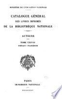 Catalogue général des livres imprimés de la Bibliothèque nationale