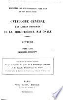 Catalogue général des livres imprimés de la Bibliothèque nationale