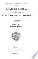Catalogue général des livres imprimés de la Bibliothèque nationale