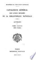 Catalogue général des livres imprimés de la Bibliothèque nationale