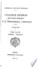 Catalogue général des livres imprimés de la Bibliothèque nationale