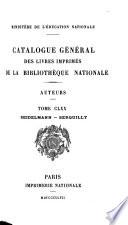 Catalogue général des livres imprimés de la Bibliothèque nationale