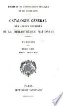 Catalogue général des livres imprimés de la Bibliothèque nationale