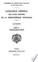 Catalogue général des livres imprimés de la Bibliothèque nationale