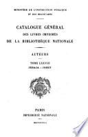 Catalogue général des livres imprimés de la Bibliothèque nationale