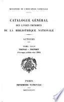 Catalogue général des livres imprimés de la Bibliothèque nationale