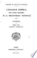 Catalogue général des livres imprimés de la Bibliothèque nationale