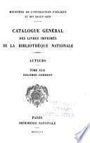 Catalogue général des livres imprimés de la Bibliothèque nationale