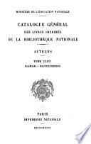 Catalogue général des livres imprimés de la Bibliothèque nationale